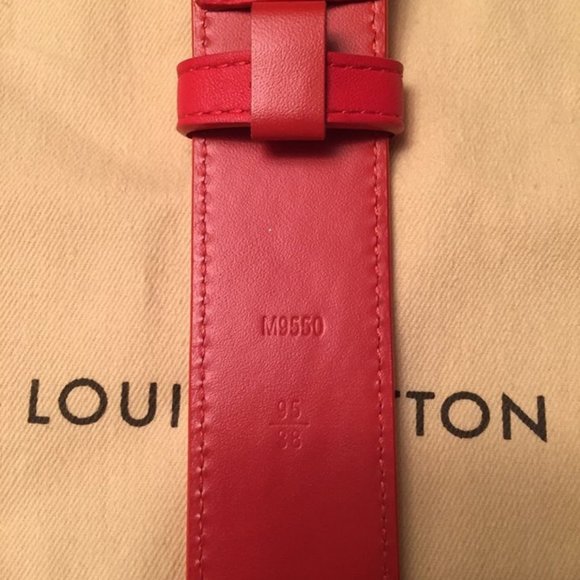 LV DAMIER INFINI BELT MAGMA ORANGE M9550 - Limited - Picture 4 of 6